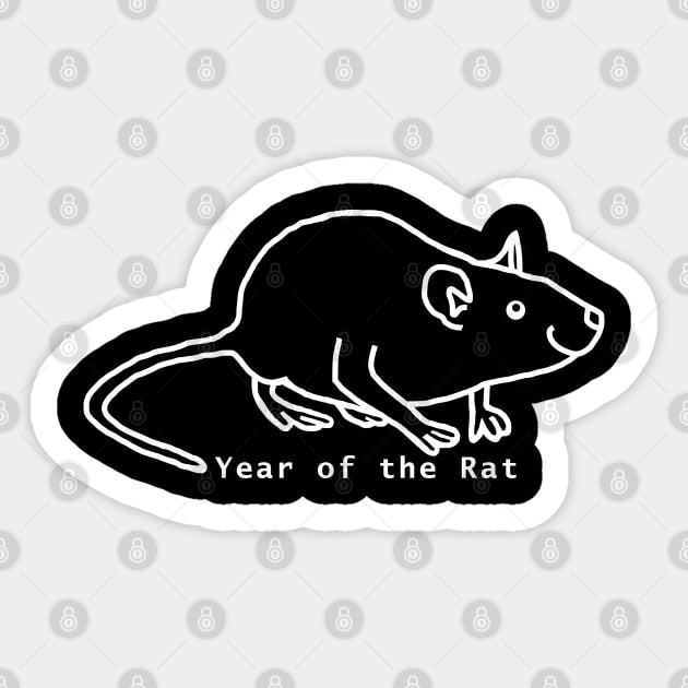 Ghost Rat of the Year Sticker by ellenhenryart